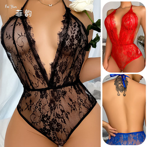 菲韵跨境货源欧美新款情趣内衣性感睫毛 女式连体内衣厂家批发083
