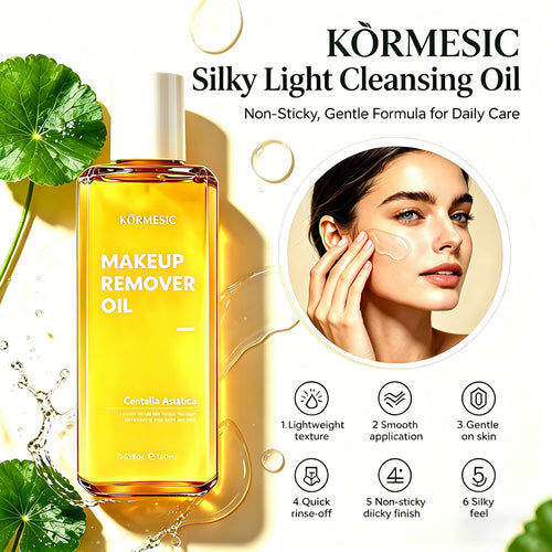 跨境KORMESIC全英文积雪草轻盈卸妆油Cleansing Water外贸批发