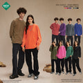Unisex Fall/Winter 275G Snow-Denim Batik Crew Neck T-Shirt