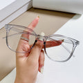 New Trendy Stud Glasses Frame Women Influencer Round Blue-Light Glasses Frame Fashionable Trendy Style Prescription Finish Item Glasses