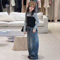 Girls' Back Button Wide-Leg Jeans