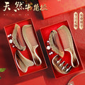 Chinese Horn Meridian Comb - Traditional Gift for Mom, Family & Friends
