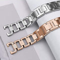 For Apple watch Apple D Lettering Shape Cutout Metal Rhinestone Adjustable Interface Apple Band