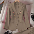 Women's Office Professional Waist-Tie Fitted Jacket + Top 2026 - Royal Blue