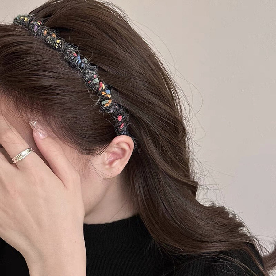 Korean Colorful Wavy Knit Headband - view 6