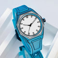 New Comic Draw Sketch Line Linen Dot Silicone Watch Fashionable Niche Trendy Sports Casual Student Waterproof Quartz Watch