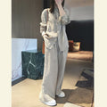 Spring-Summer Chinese Ethnic Linen Cotton Wide Leg Pants + Shirt Set