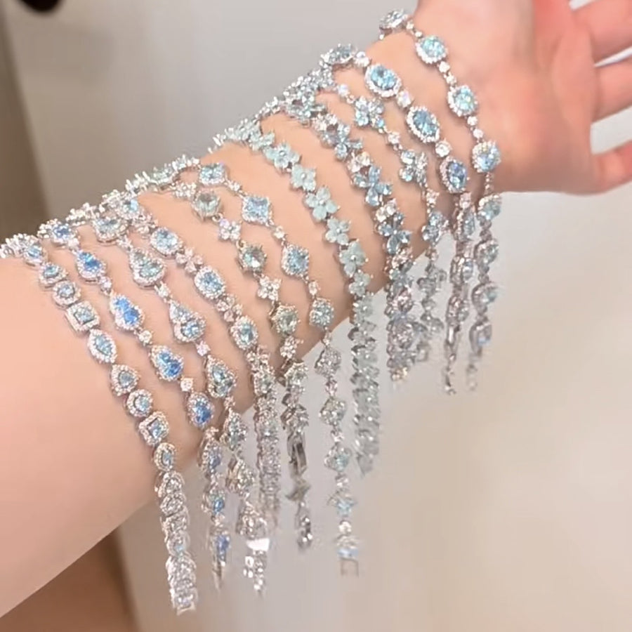 Sparkling Zircon Round Clasp Bracelet - view 3