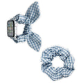 For applewatch Apple Samsung Printed Large Cord Bow Ear Plaid Stretch Hair Tie Band Set