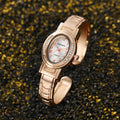 2024 Amazon ebay AliExpress Bestseller Gold Rose Gold Color Bangle Quartz Womens Watch Niche Small Dial Watch