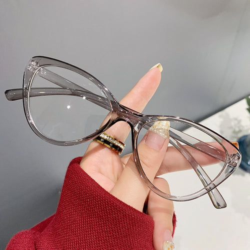 Prescription Glasses Retro Glasses Frame Western Cat-Eye Trendy Blue-Light Lens Simple Personality Fashionable Student Prescription Sunglasses
