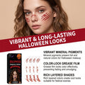 Halloween Scratch Tattoo Stickers - Realistic Claw Marks, Vivid & Easy