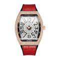PINTIME / Item Time Men Watch Export Wine Barrel Watch Simple Watch Belt Yacht Rhinestone Retro Quartz Watch