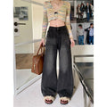 Summer Retro Slimming Plus Size High Waist Loose Wide Leg Straight Leg Pants