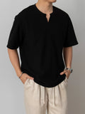 Nengmeng Old Money Henley Knit Tee