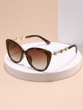 Big Frame Cat-Eye Women Sunglasses Sun-Proof New Import Trendy Slender Sunglasses Versatile Personality Ambience Sunglasses
