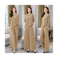 Fall Casual Elegant Wide Leg Pants + Skirt Pants 2-Piece Set