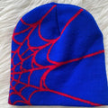 spider web y2k foreign trade knitted hat european and american hat trend winter hat jacquard special