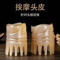 Natural Horn Bath Comb - Meridian Scalp Massage & Gua Sha Tool