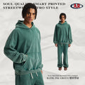 ARTIE Fall/Winter American Retro 430G Washed Distressed Hoodie