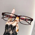 Fashionable Leopard Presbyopia Glasses Small Black Frame Men Blue-Light Lens Round Face Glasses Frame Elderly Old Vision Reading Glasses Women