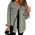Women's Fall-Winter Hem Shirt + Jacket 2026 | Trendy Jacket - Black