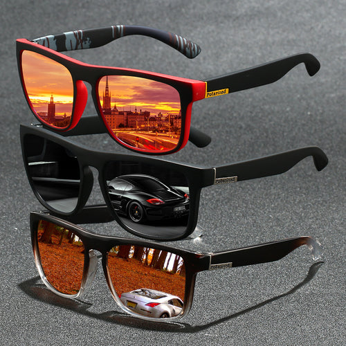 New D731 Polarized Sunglasses Riding Sports Sunglasses UV-Proof Driving Elastic Paint Men Sunglasses