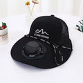 fan hat versatile sun hat empty top hat travel cool women's large eaves dual-purpose men's and women