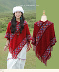 Women's Ethnic Elegant Knit Shawl + Cape 2026 - White