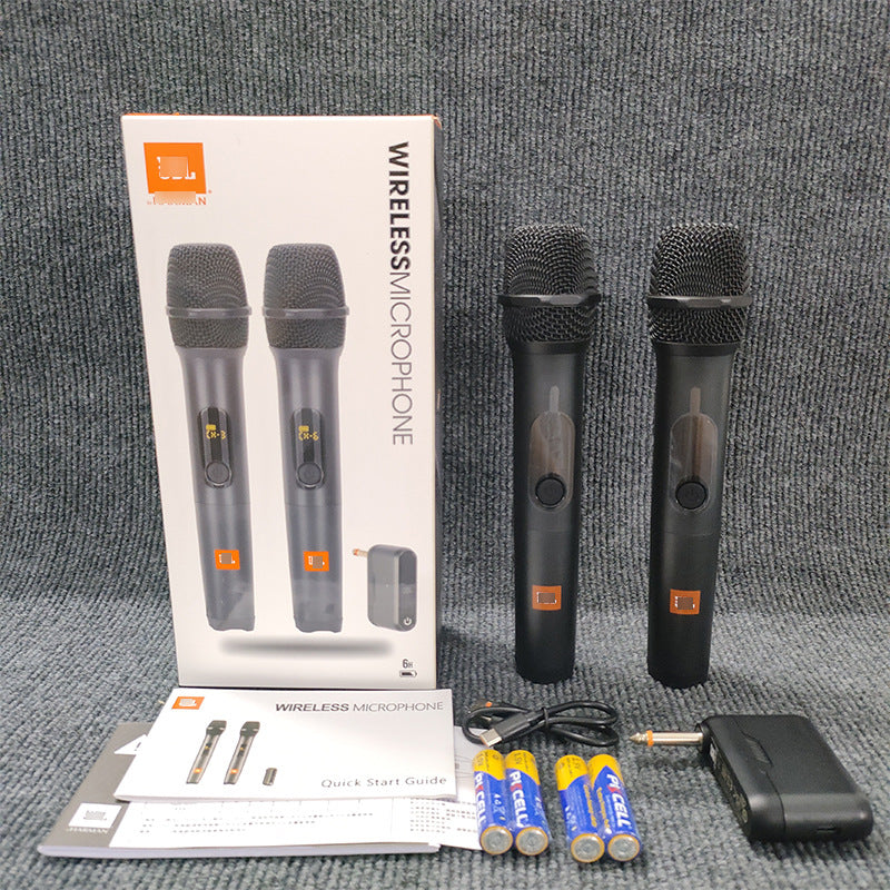 Wireless UHF Microphone - 1-to-2 for Singing & Live
