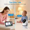 4-Inch HD Baby Monitor - Clear Night View, Secure Connection