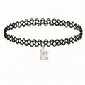 New Import Western Trendy Accessory Niche Design Detail Cute Kitten Pendant Choker Simple Fashionable Necklace