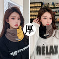 围脖秋冬双层奥利绒加厚保暖脖套户外时尚男女款柔软围巾拼色套头