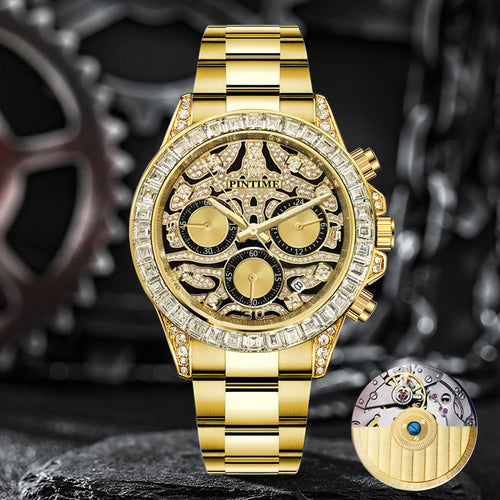 Item Time Mens Watch Drop Ship Tiger Daytona Men Watch Steel Band Formal Watch Men Premium Waterproof Watch Men
