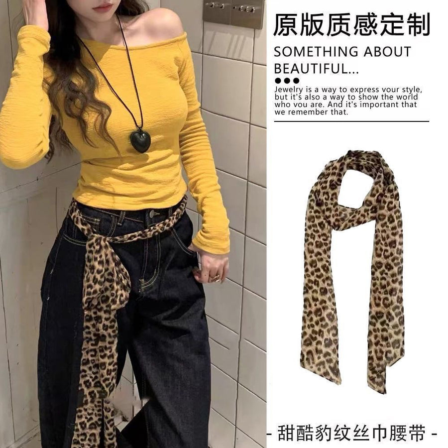 American Retro Striped Scarf Belt - view 3