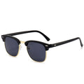 Overseas Classic 3016 Sunglasses Retro Stud Browline Half-Rim Sunglasses Trendy Men Glasses Driving Company Machine