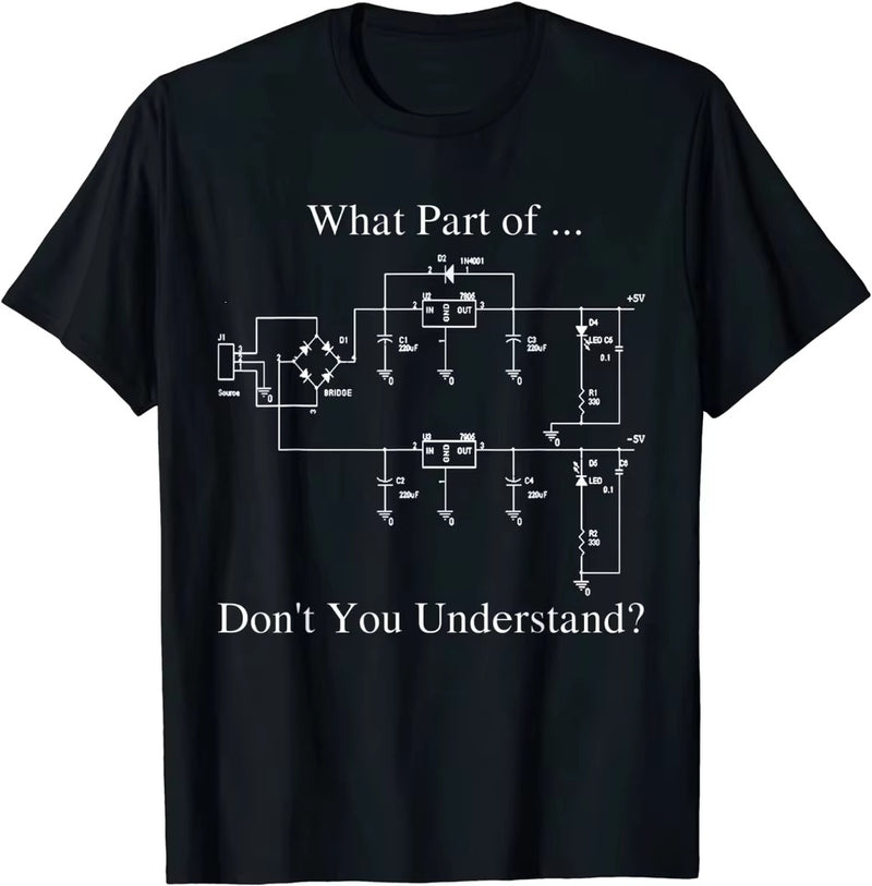 Buy Product Electronic Engineer T-Shirt Gift, Funny Engineering Sarcastic T-Shirt, Printed T-Shirt, Solid Color