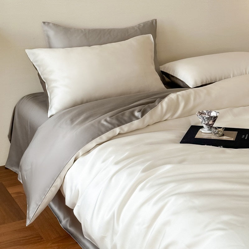 Night Shadow Frost Silver Cooling Tencel Lyocell 4-Piece Bedding Set - view 5