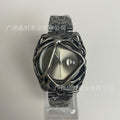 Y2K Year Original y2k Unique-Shaped Spider Web alabaster Western Premium Unisex Hip-Hop Waterproof Watch