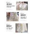 Summer New Chinese Unique Acetate Vest + Jacket + Skirt + Top Set