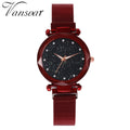 Douyin's same style starry sky female student Korean watch trendy magnet Milan mesh strap watch dropshipping
