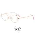 Beesfen K5001 Round Small-Frame High Count Fitted With Width Edge Frame Ultra-Light Pure Titanium Glasses Frame Women