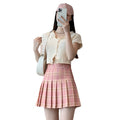 Spring-Summer School Slimming High Waist Plaid Skirt + Pleated Skirt + Short Skirt