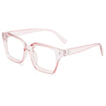 Square Blue-Light Glasses Unisex Bare Face Stud Glasses Frame Stylish Western Versatile Wear Jewelry Plano