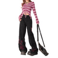 Spring Designer Wool Wide Leg Pants + Pants