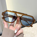 Polygon Pair Bridge Men Sunglasses New Western Premium Sunglasses UV-Proof Fashionable Women Sunglasses