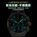 Swiss Brand New Chronograph Time Fashionable Watch Glow Waterproof Men Watch Live Export Bestseller Drop Ship