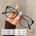 Beesfen 25021J Ultra-Light Titanium Retro Cat-Eye Glasses Bare Face Women Face-Slimming Cold Tea Glasses Wholesale Cinnabar Sun