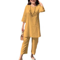 Women's Spring-Summer Ethnic Sporty Plus Size Long Sleeve Loose Set 2026 - White