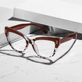 Contrast Cat-Eye Plano Women ins Breeze Western Glasses Frame Men Party Personality Bare Face Stud Wear Jewelry Frame
